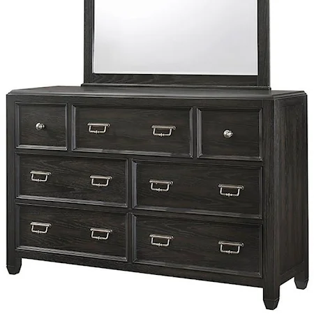 Transitional Dresser with 7 Drawers